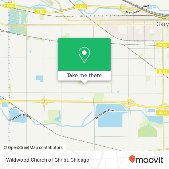 Mapa de Wildwood Church of Christ