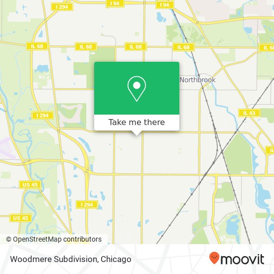 Mapa de Woodmere Subdivision