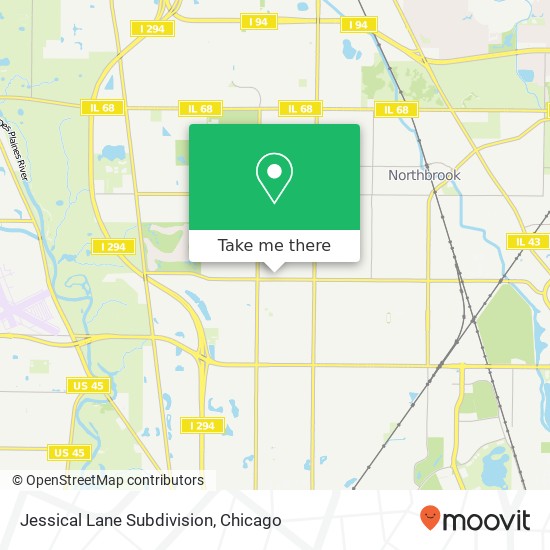Mapa de Jessical Lane Subdivision