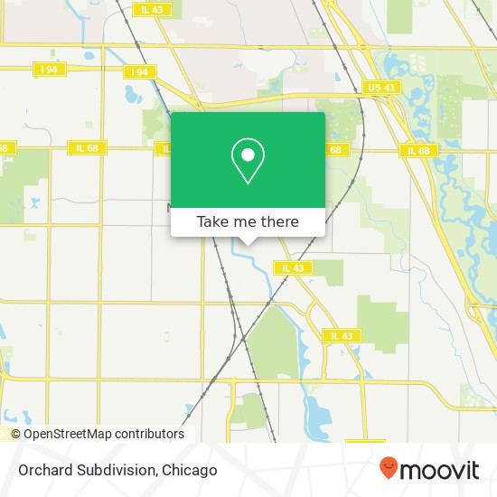 Orchard Subdivision map