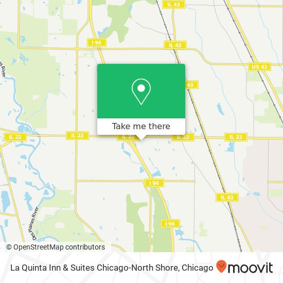 La Quinta Inn & Suites Chicago-North Shore map