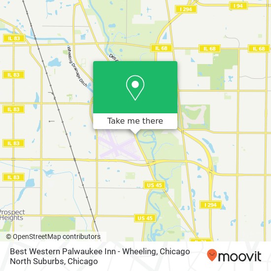 Best Western Palwaukee Inn - Wheeling, Chicago North Suburbs map