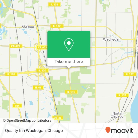 Mapa de Quality Inn Waukegan