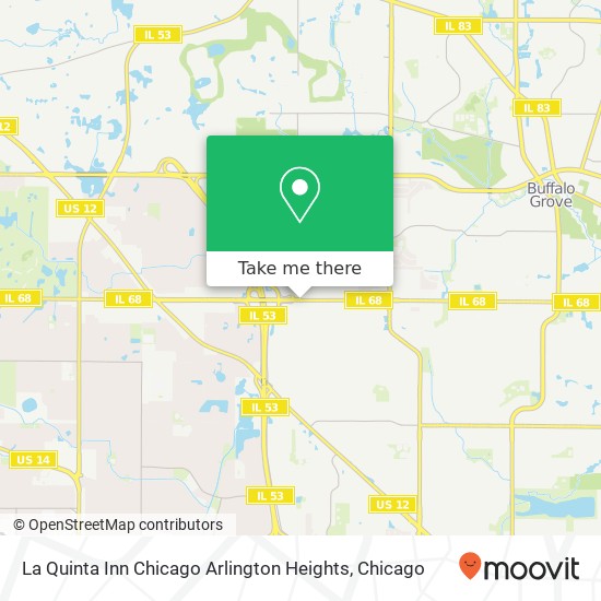 Mapa de La Quinta Inn Chicago Arlington Heights