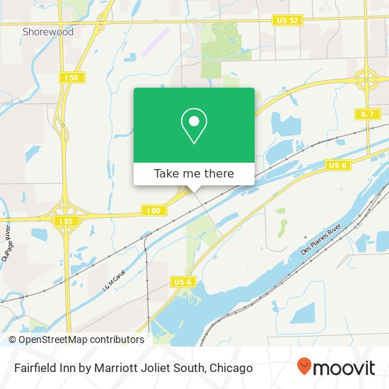 Fairfield Inn by Marriott Joliet South map
