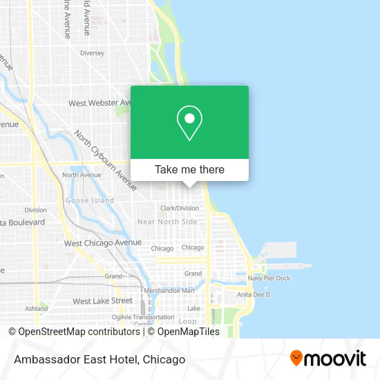 Ambassador East Hotel map