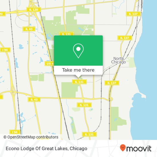 Mapa de Econo Lodge Of Great Lakes