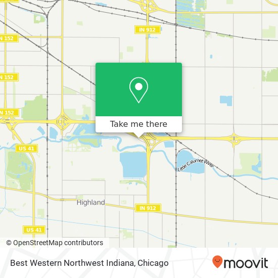 Mapa de Best Western Northwest Indiana