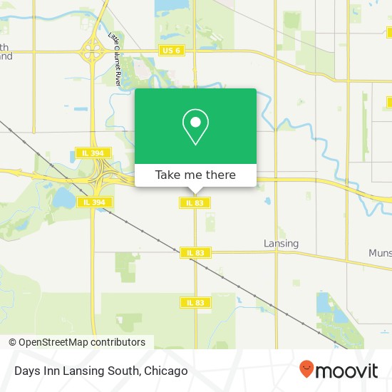 Days Inn Lansing South map