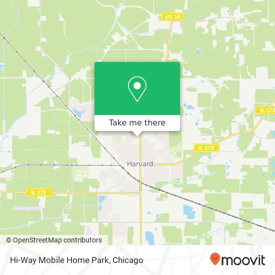 Hi-Way Mobile Home Park map