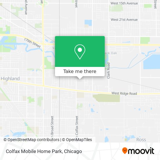 Colfax Mobile Home Park map