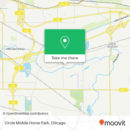 Circle Mobile Home Park map
