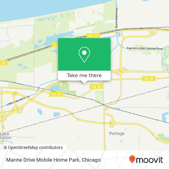 Marine Drive Mobile Home Park map