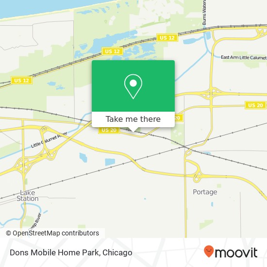 Dons Mobile Home Park map