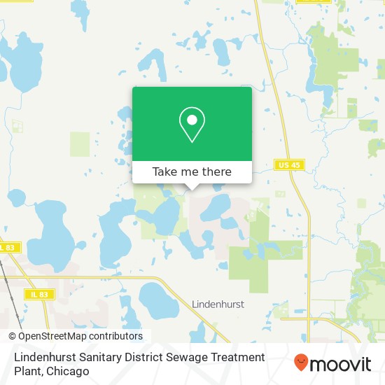 Lindenhurst Sanitary District Sewage Treatment Plant map