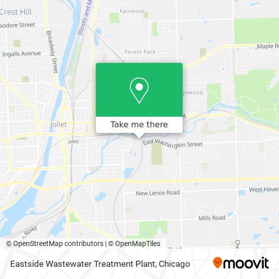 Eastside Wastewater Treatment Plant map