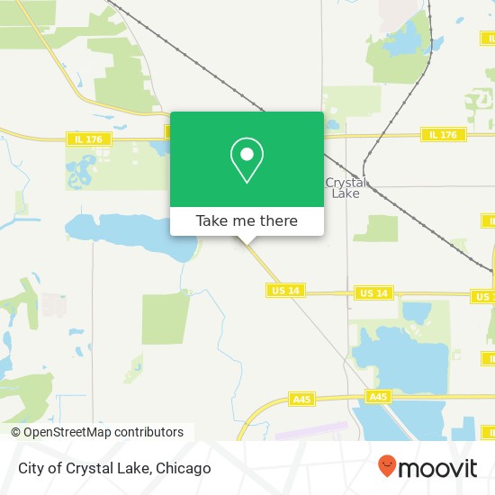 City of Crystal Lake map