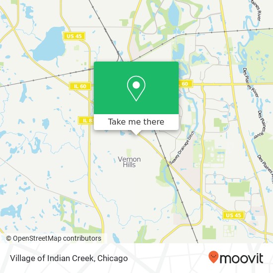 Village of Indian Creek map