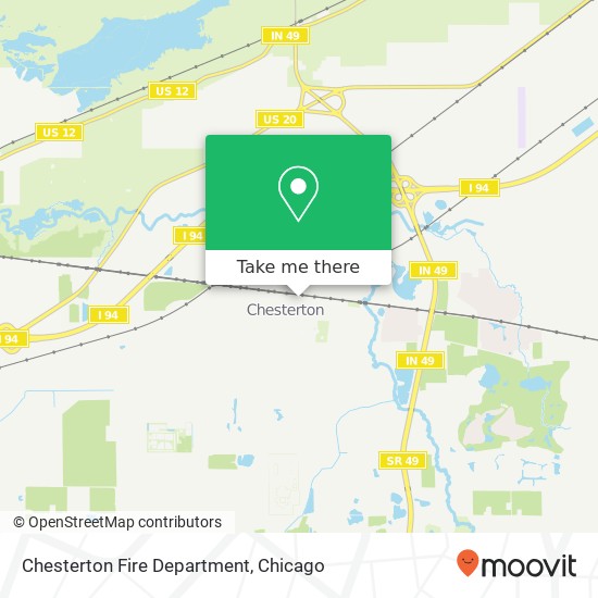 Mapa de Chesterton Fire Department
