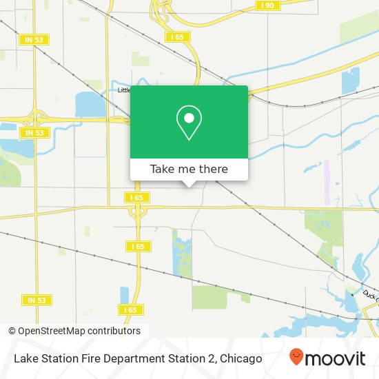 Lake Station Fire Department Station 2 map