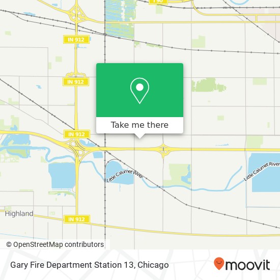 Mapa de Gary Fire Department Station 13