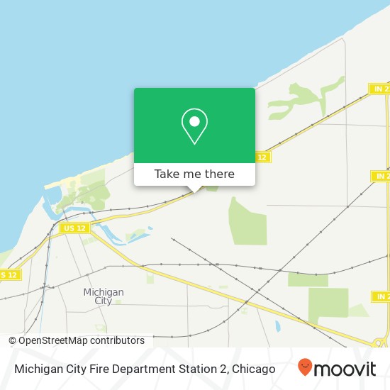 Michigan City Fire Department Station 2 map