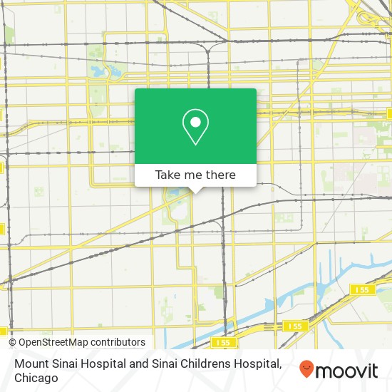 Mount Sinai Hospital and Sinai Childrens Hospital map