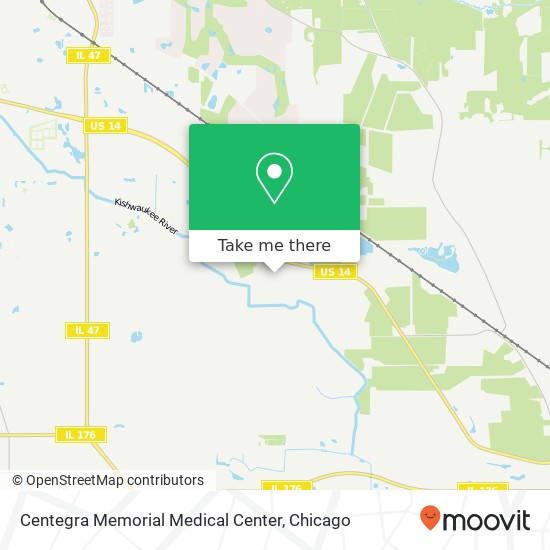 Mapa de Centegra Memorial Medical Center