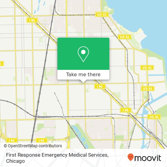 First Response Emergency Medical Services map