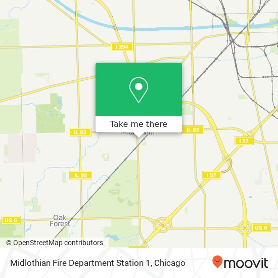 Mapa de Midlothian Fire Department Station 1