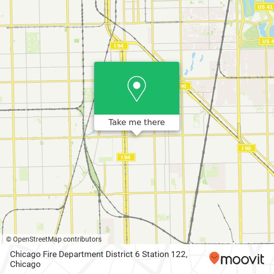 Chicago Fire Department District 6 Station 122 map