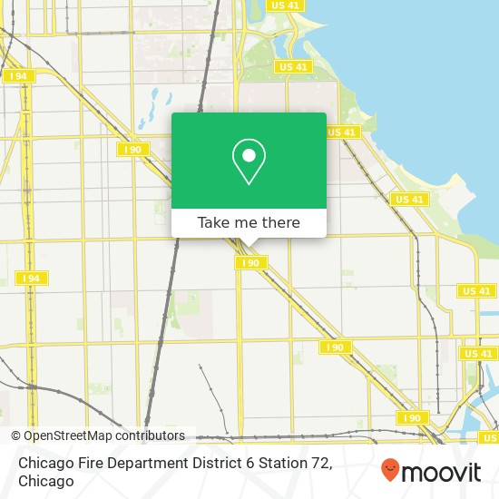Chicago Fire Department District 6 Station 72 map