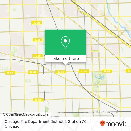 Chicago Fire Department District 2 Station 76 map