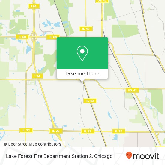 Lake Forest Fire Department Station 2 map