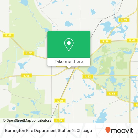 Barrington Fire Department Station 2 map