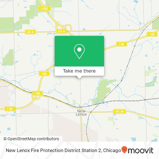 Mapa de New Lenox Fire Protection District Station 2
