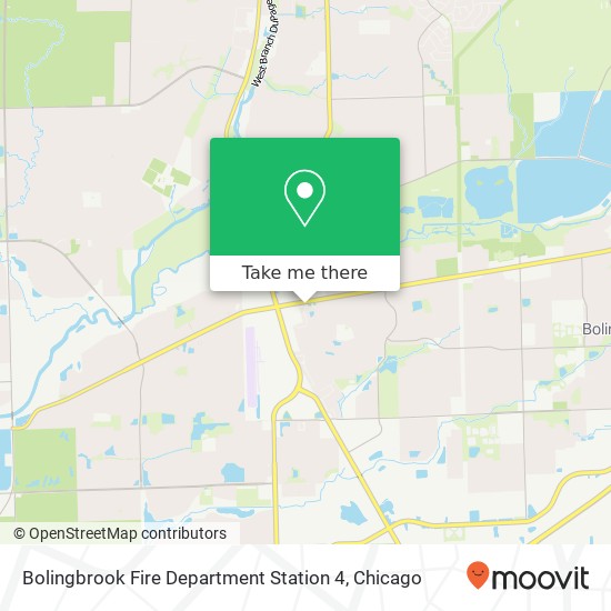 Bolingbrook Fire Department Station 4 map