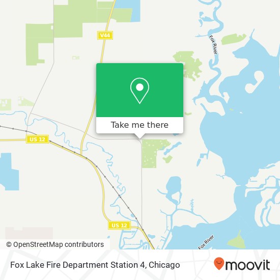 Fox Lake Fire Department Station 4 map