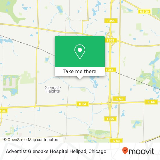 Mapa de Adventist Glenoaks Hospital Helipad