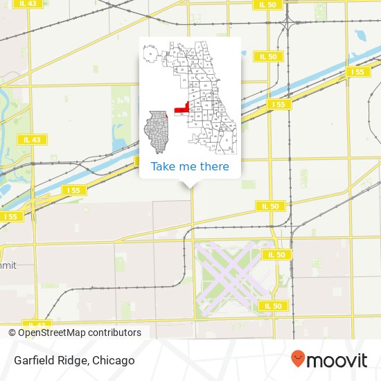 Mapa de Garfield Ridge