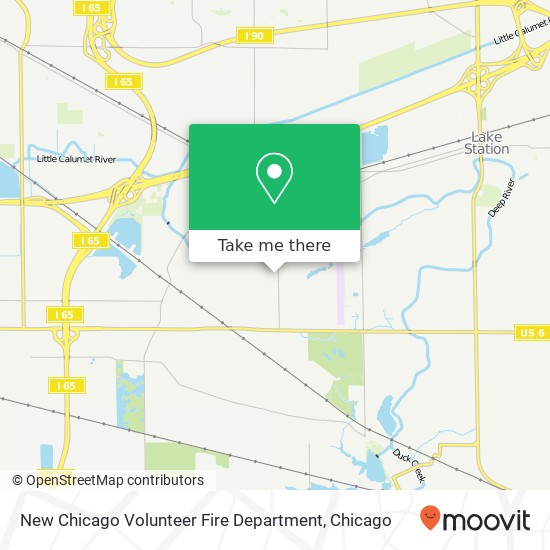 New Chicago Volunteer Fire Department map