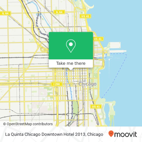 Mapa de La Quinta Chicago Downtown Hotel 2013