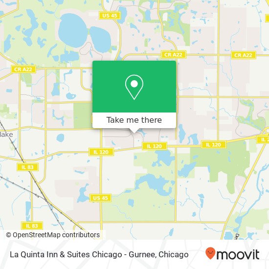 La Quinta Inn & Suites Chicago - Gurnee map