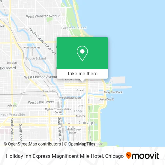 Holiday Inn Express Magnificent Mile Hotel map