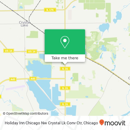 Mapa de Holiday Inn Chicago Nw Crystal Lk Conv Ctr