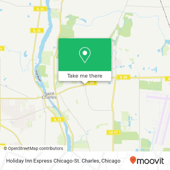 Mapa de Holiday Inn Express Chicago-St. Charles