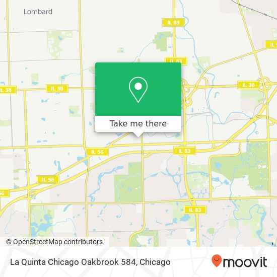 Mapa de La Quinta Chicago Oakbrook 584