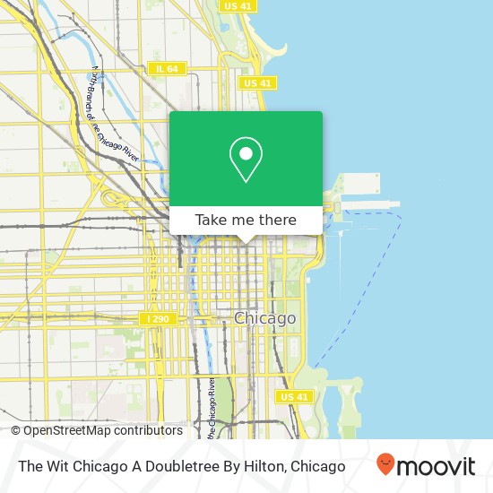 Mapa de The Wit Chicago A Doubletree By Hilton