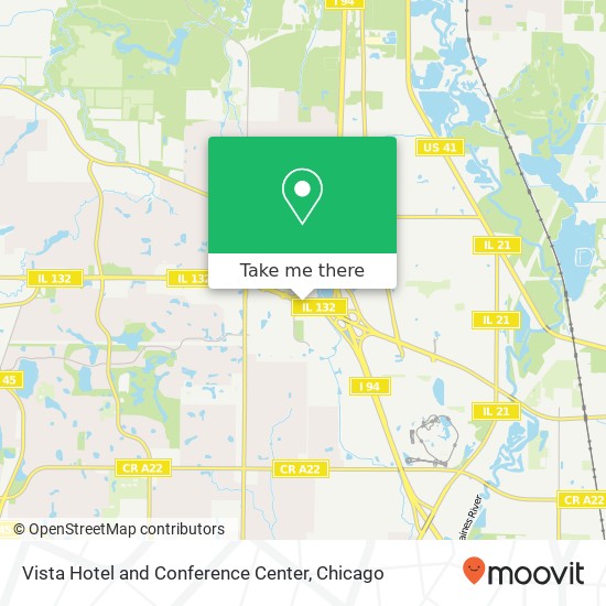 Vista Hotel and Conference Center map