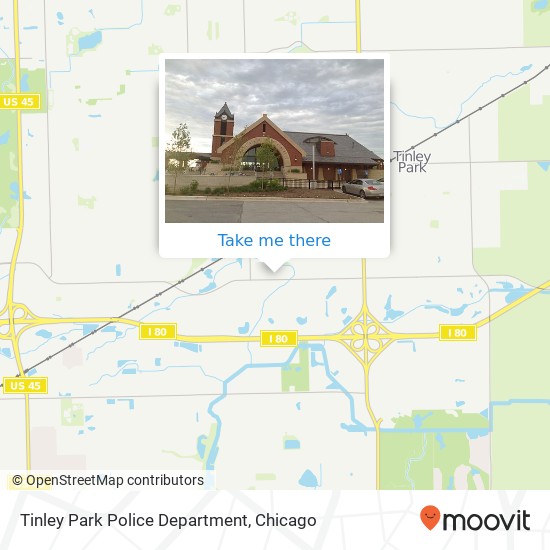 Tinley Park Police Department map